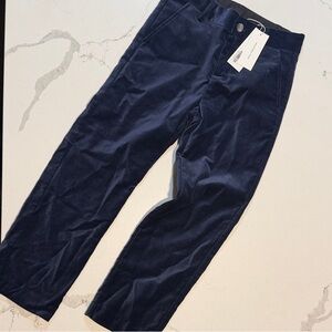 Kids Size 6 Navy Blue Velvet Pants